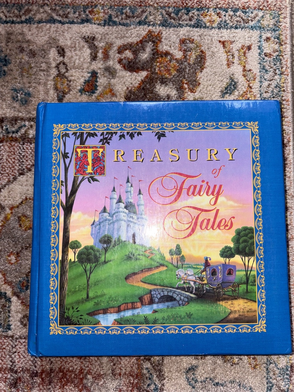 Vintage 1994 Treasury of Fairy Tales Hardcover Book Illustrated🧚🎠